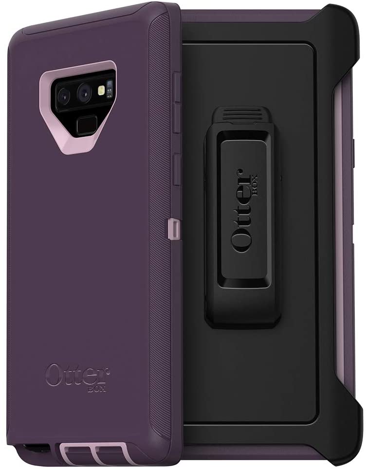 Custodia robusta e fondina Otter Defender Series per Samsung Galaxy Note 9 confezione Non al dettaglio-nera: Purple