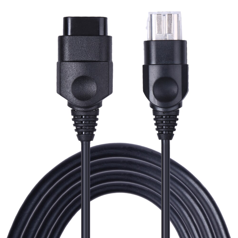 1.8M Black Controller Extension Cord Extender Cable Only For Original Xbox Controllers Simple Plug And Play Replacement Durable