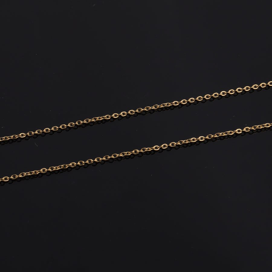 5 pz/lotto 316L in Acciaio Inox 1.5 millimetri di Larghezza 75cm di Lunghezza della Catena A Maglia Rolo con Il Catenaccio per il Pendente DIY collana Monili Che Fanno
