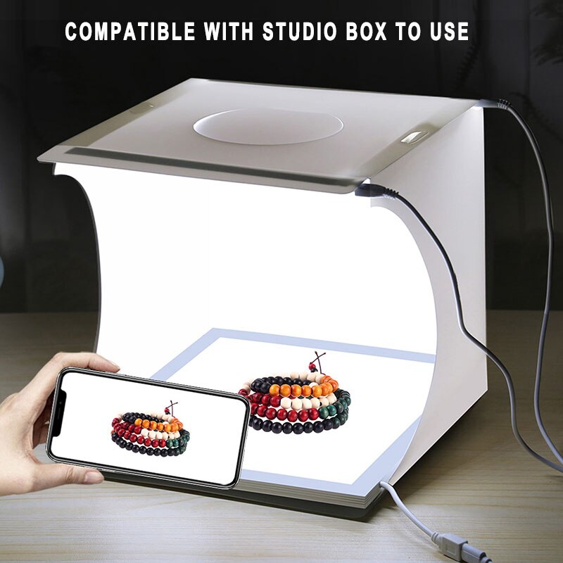 LED Photography Light For Shooting Panel Photographer Backlight Portable Photo Lamp 22CM Products Softbox Kit Shoot Accessories