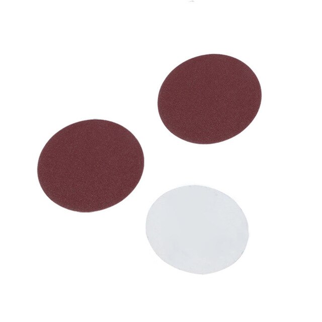 50pcs Sandpaper Disc Hook&Loop 400 600 800 1000 1200 Grit Aluminam Polishing Kit: Colorless