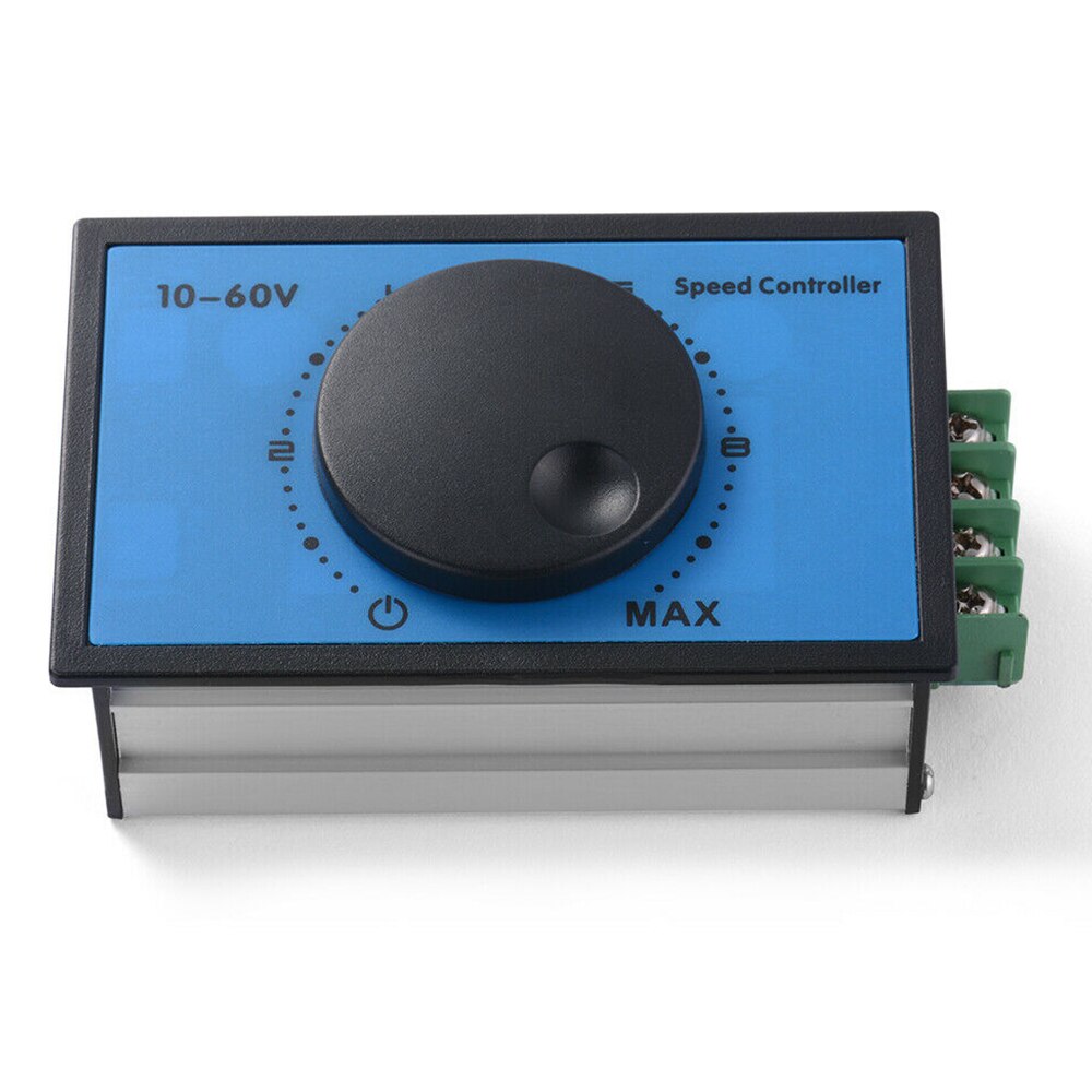 DC 10-60V 20A PWM Motor Speed Controller Regulator Adjustable Variable Speed Reversible Control Potentiometer Switch 12V 24V