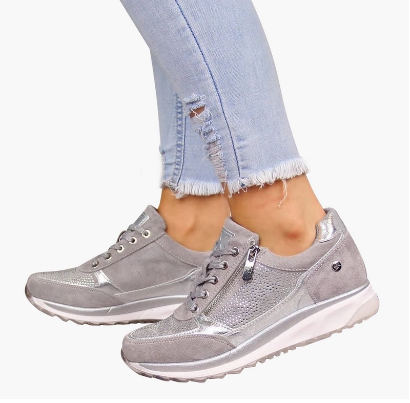 Femmes chaussures compensées baskets femmes vulcaniser chaussures paillettes secouer chaussures filles Sport chaussures femme baskets chaussures chaussures