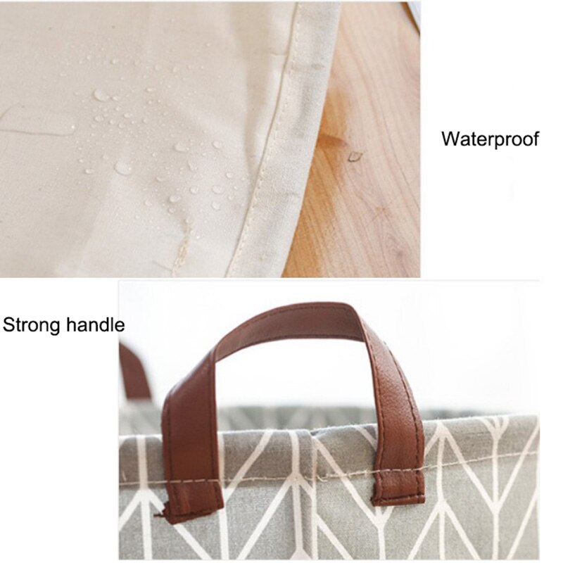 Fabric Laundry Basket Toy Storage Box Large Capacity Waterproof Folding Laundry Basket Portable Bathroom Storage Basket