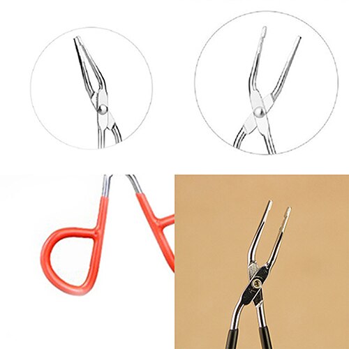 Tijeras útiles de punta plana para cejas, pinzas de pinza, pinzas para cejas, herramienta de eliminación de maquillaje, 1 ud.