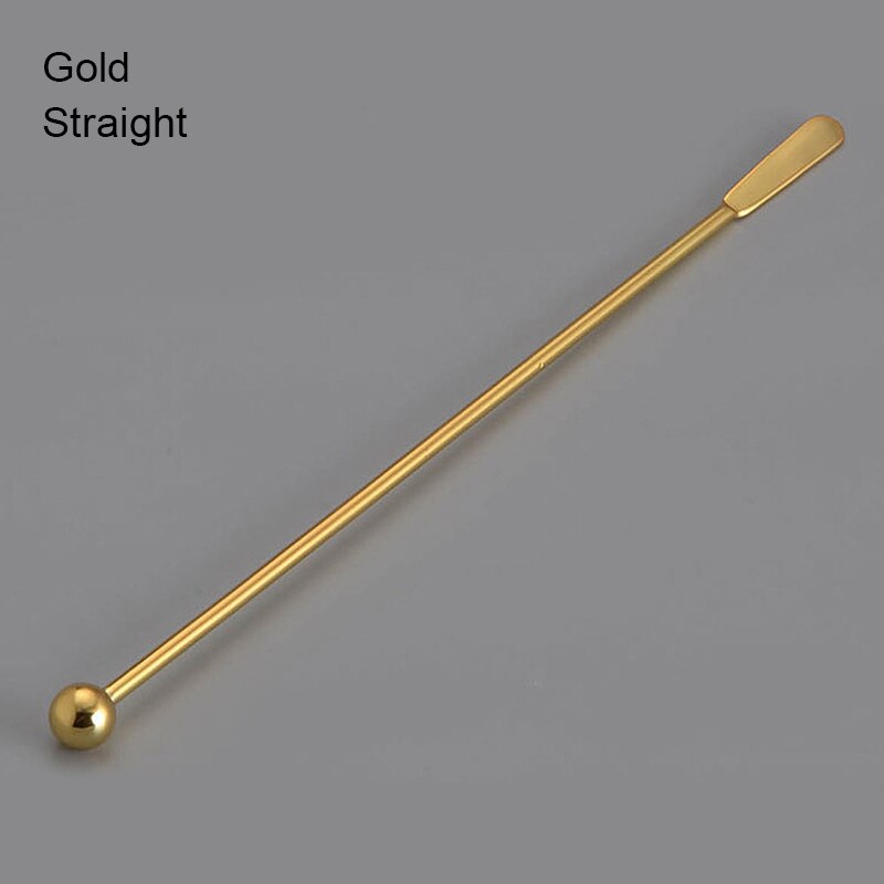 Stainless Steel Beverage Stir Spiral/Straight Cocktail Juice Coffee Bar Bartender Tool Bar Tools Barware Kitchen Accessories: Gold