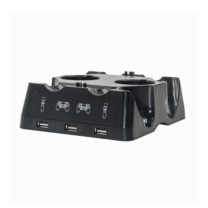Ladedockingstation opladerholder usb-opladerstativ holder til playstation 4 ps4 slim pro ps vr ps move tilbehør  r9jb