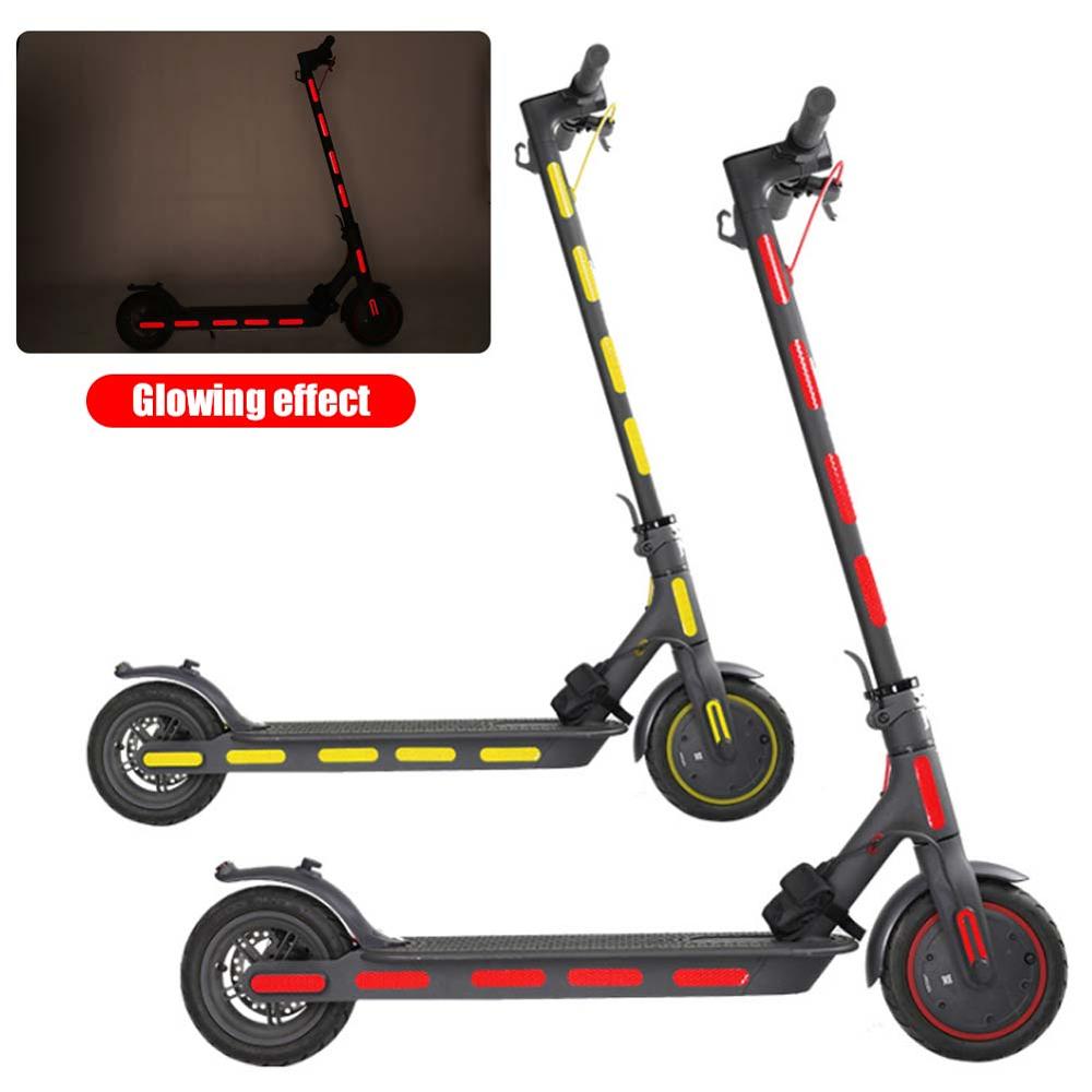 Pegatinas reflectantes para patinete eléctrico Xiaomi Mijia M365/Pro, accesorios de seguridad, 20 Uds.