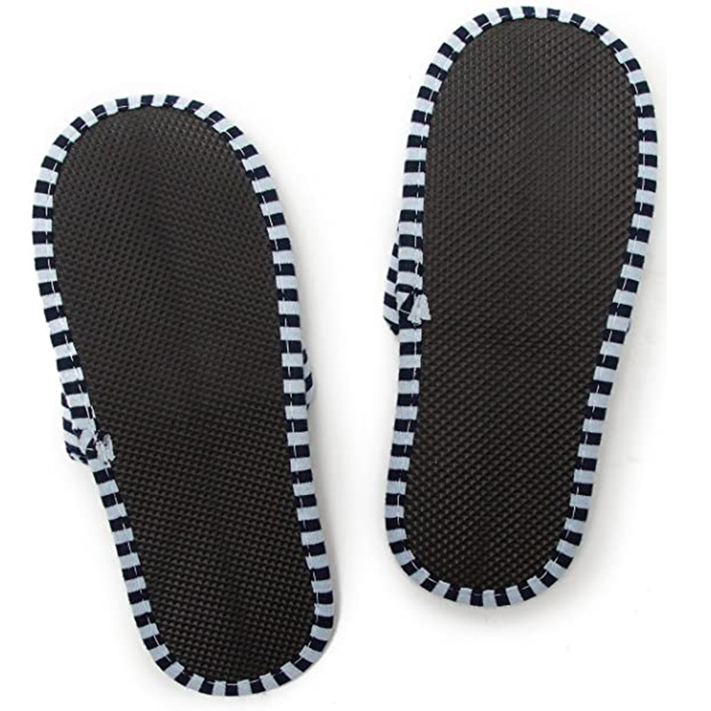 2 Pairs Foldable Travel Slippers with Storage Bag, Woman & Man Home/Travel/Hotel/Guest/Spa Slippers Anti-Slip, Non-Disposable