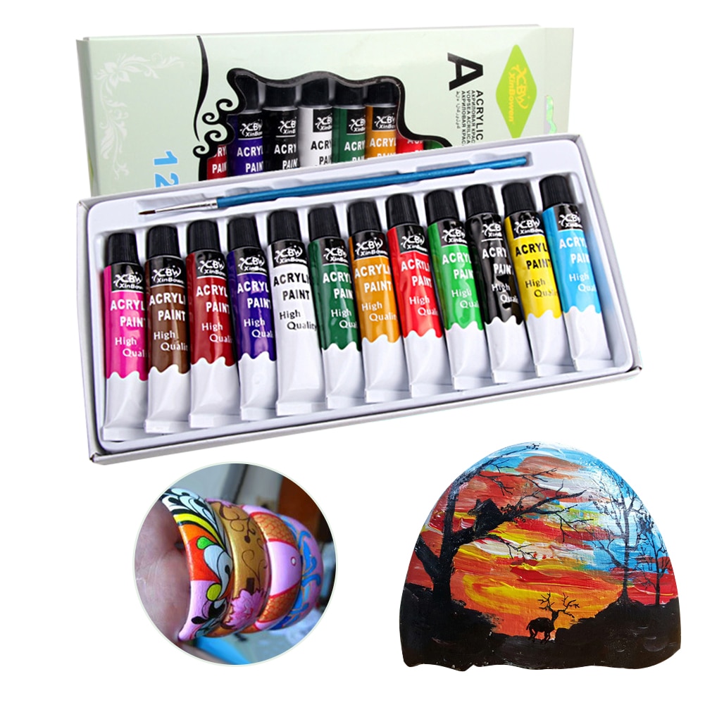 Vattenfärg kit akvarell färg med målarpensel set bärväska konst tillbehör för barn vuxna nybörjare