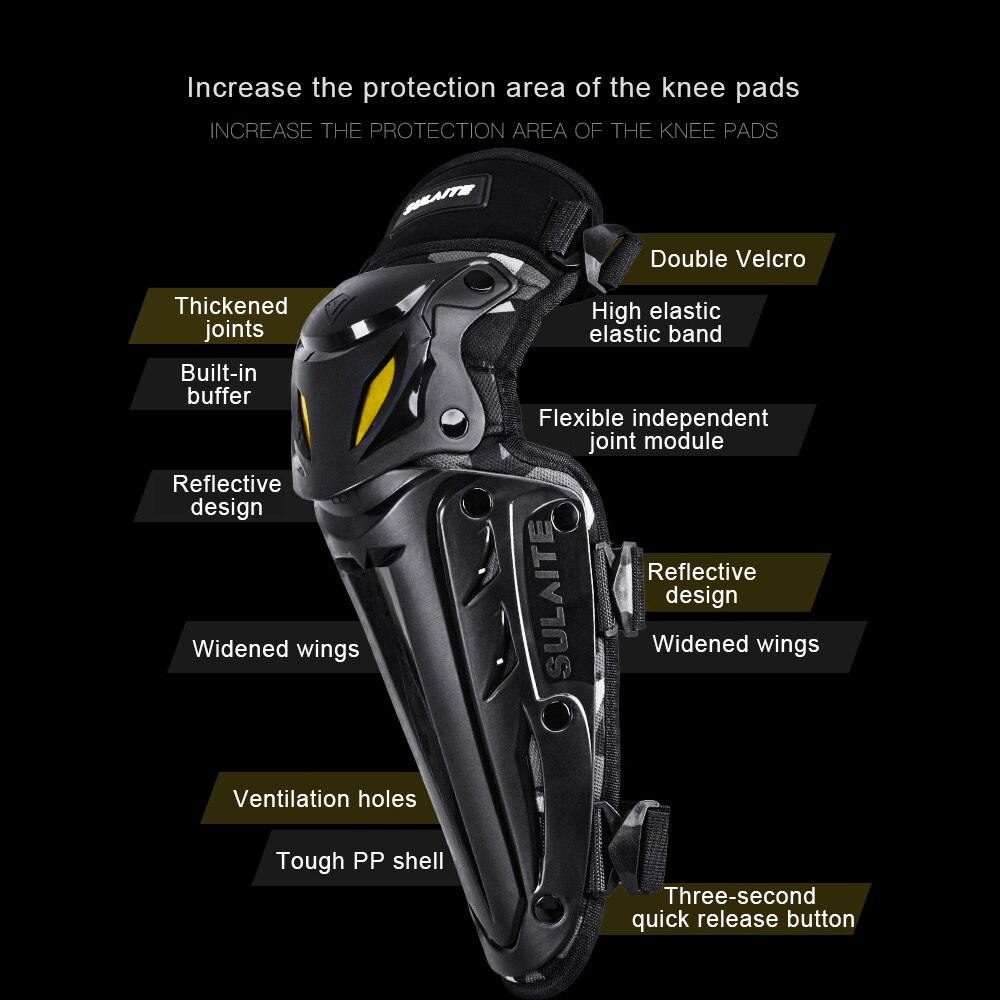 Motocross Kneepads Protective Gear Armor Equipment Motorcycle Knee pad protection Accessories Atv MTB adult knee guard accessory