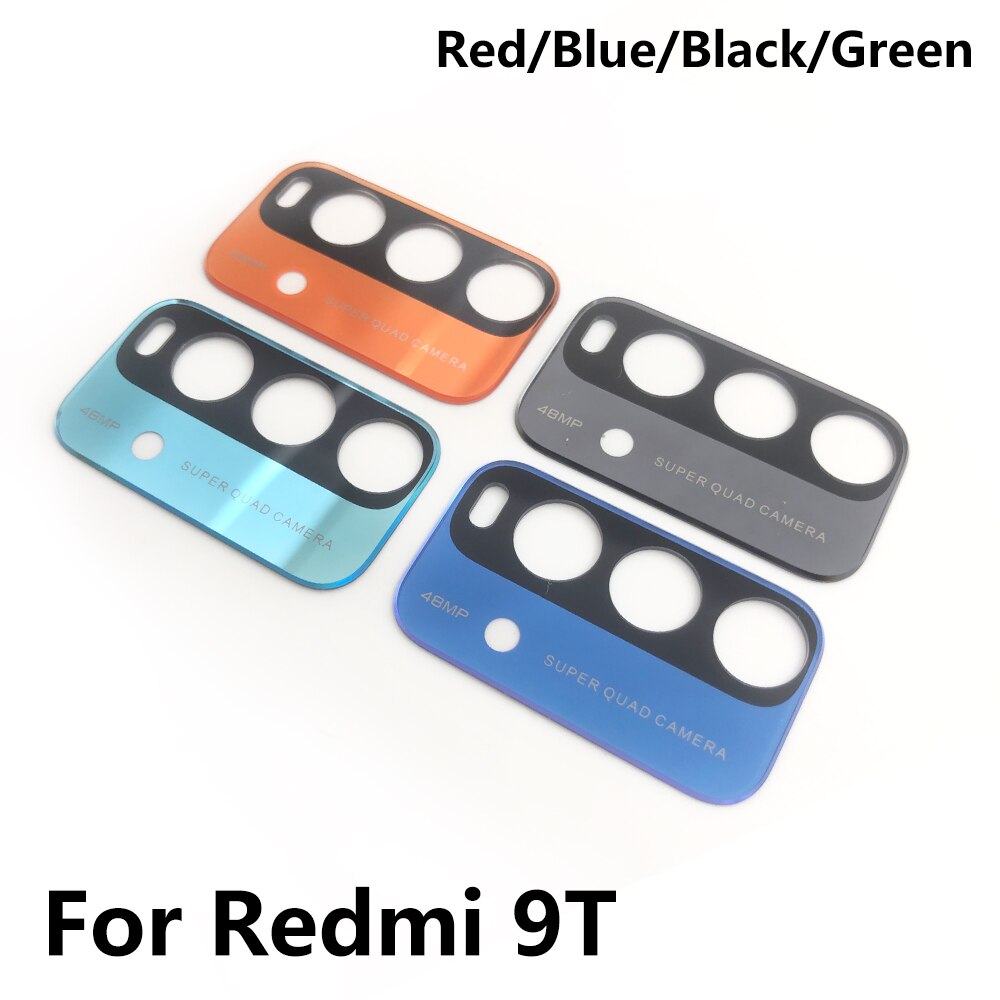 2 uds, nueva lente de cristal de cámara trasera probada con pegatina para Xiaomi Redmi 12C 9T 9C 9A 6 6A 7 7A 8 8A 9 Note 10 Pro 10S