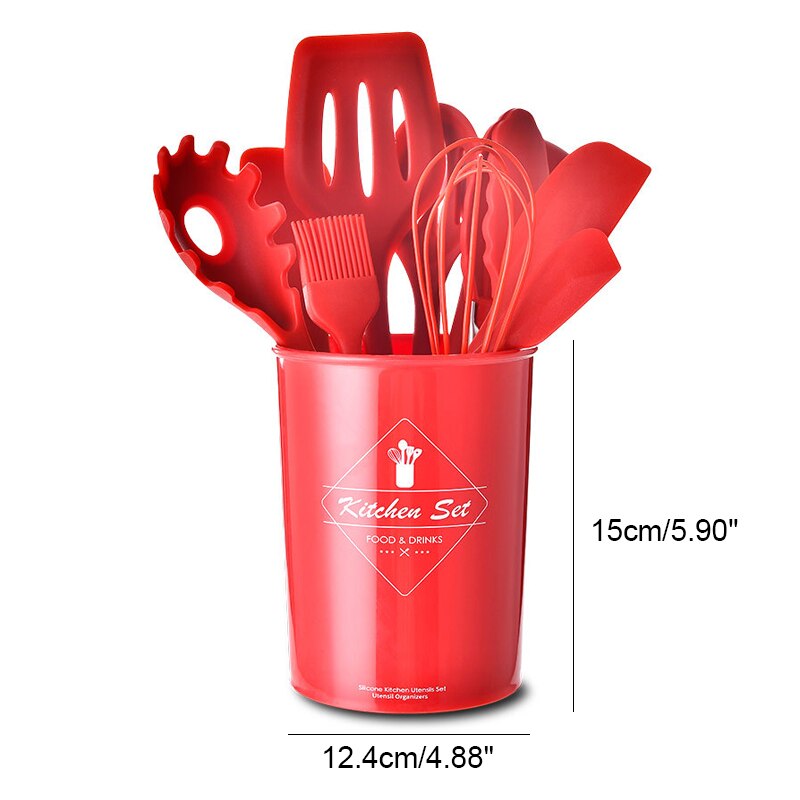 Ustensiles de cuisine en silicone, pelle, cuillère, ustensiles de cuisine, ustensiles de cuisine, ensemble  of 10  of 10 ustensiles de cuisine antiadhésifs