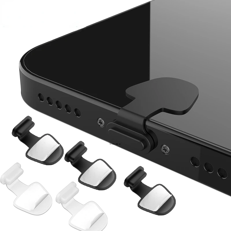 Port de charge anti-poussière D343, prise pour Apple iPhone 14, 13, Samsung S22, S21 Ultra, protecteur de port USB Type-C, bouchons anti-poussière en silicone, couvercle