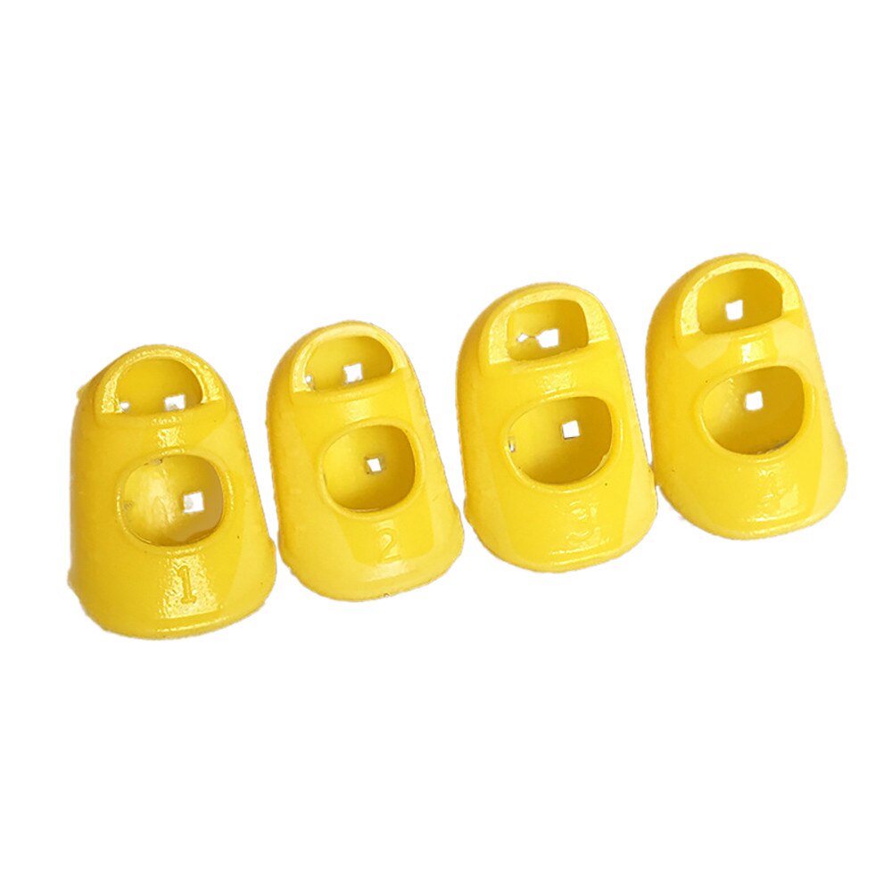 4 stk. silikone guitar tommelfinger basfingervælger beskytter plektrum fingerbeskytter mod skoldning