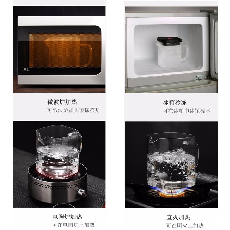 Ancient glass bubble teapot filter home tea maker set office kung fu tea puer tea set pot MJ61113