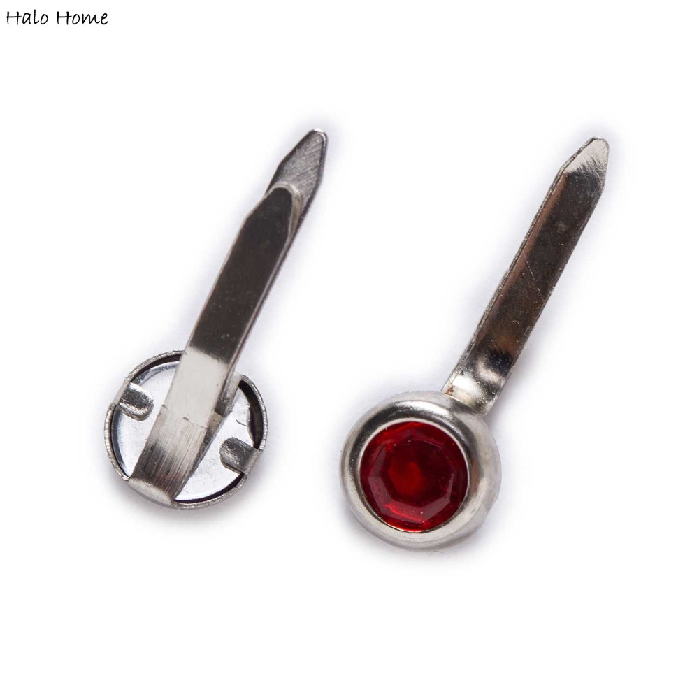 20Pcs Brads Mixed Fastener Metal Scrapbooking Embellishment Handmade Crafts Card Making Decorative DIY Rivets 6mm