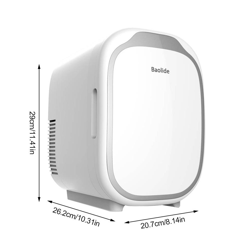 12V Mini Fridge Electric Cooler 6L Liter Dual Use Cold Box Mini Small Refrigerator For Car And Family Outdoor Travel