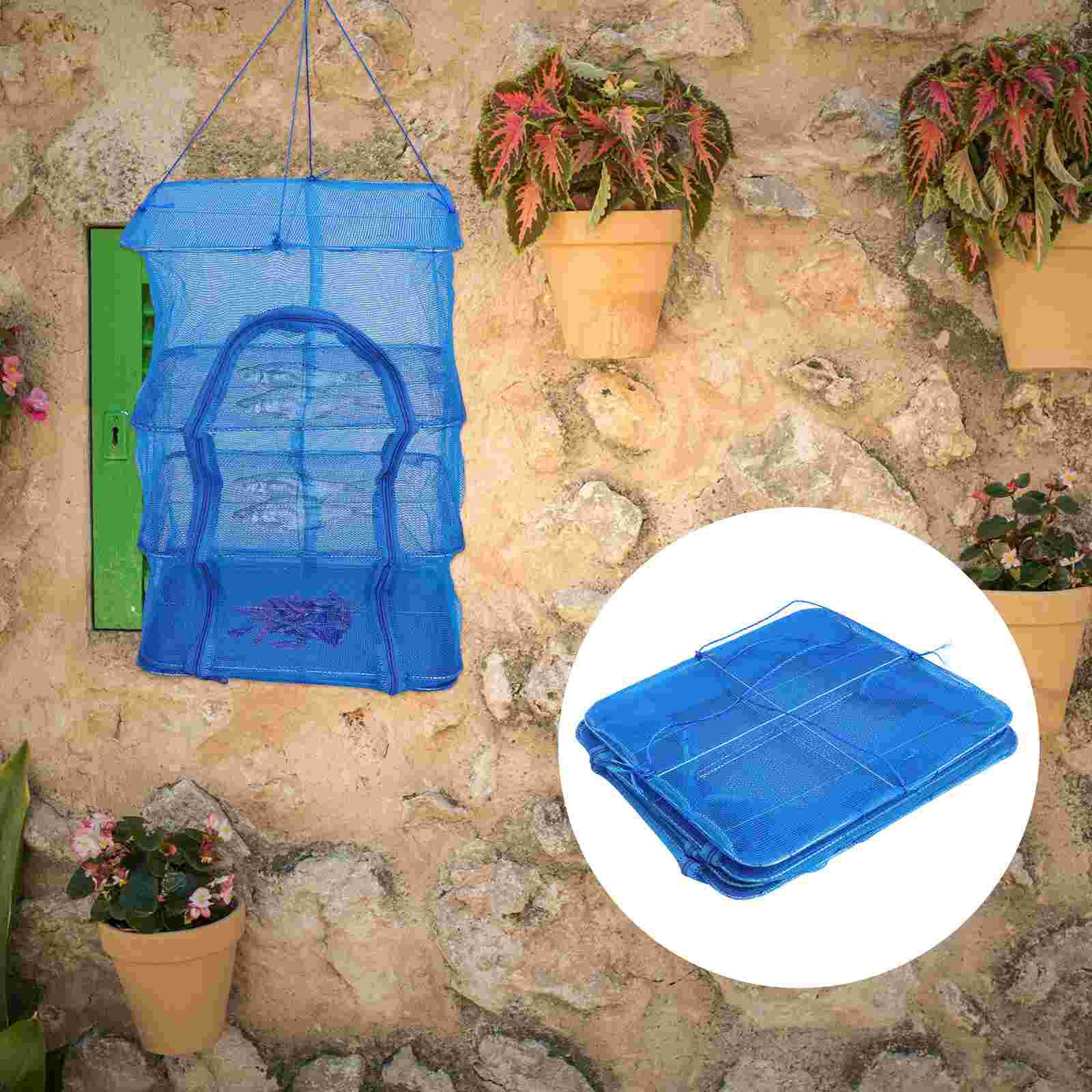1pc Vegetable Fish Foldable Drying Net Hanging Mesh Dryer Hanging Mesh Dryer