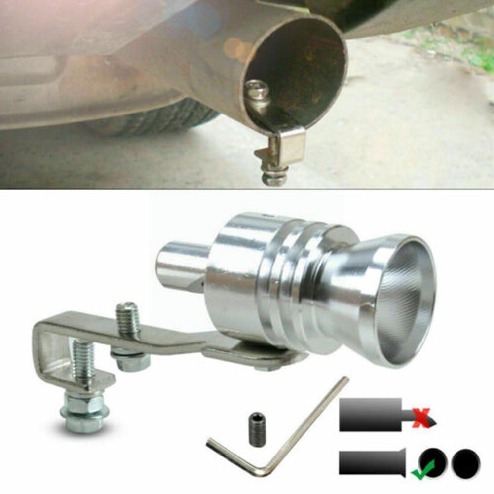 Universal Aluminum Turbo Sound Exhaust Muffler Pipe off Whistle Car Blow Off Whistle valve Simulator Tip Car tail whistler