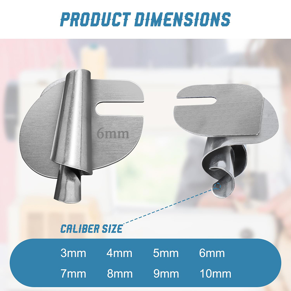 1pc Sewing Rolled Hemmer Foot Sewing Machine Presser Foot Home Industrial Curved Scroll Hemmer Foot for Sewing Machine Tools