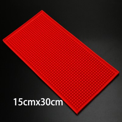 Grote (Bsm) 6 "12" Rubber Bar Mat (6 "12") 15 Cm X 30 Cm: Red30x15cm