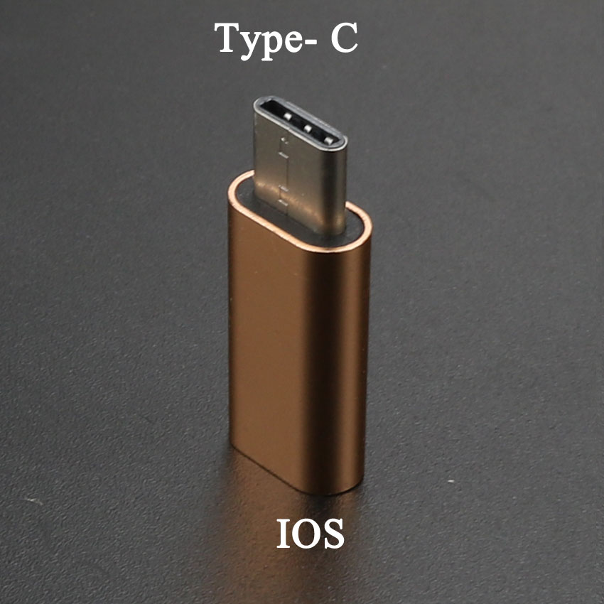 Yuxi Type-C Converter Naar Micro Usb 3.0 USB-C Adapter Voor Iphone & Android Charger/Datum Kabel Connector naar Ios Poort: IOS to Type-C