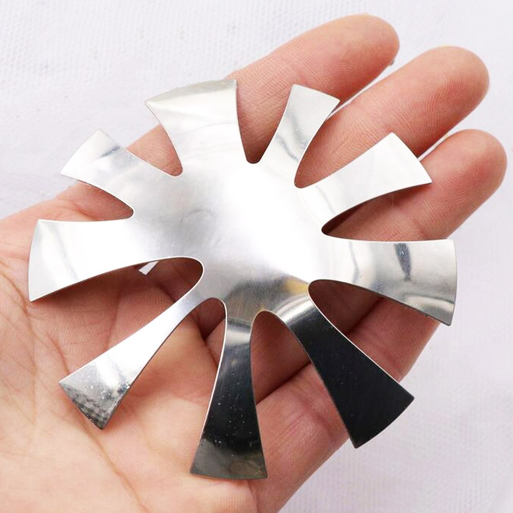 3 kolory zawodowiec 9 rozmiary owalne francuski trymer paznokcie szablon V linia głębokie migdałów kształt porady manicure krawędzi paznokcie akrylowe nóż TB #2