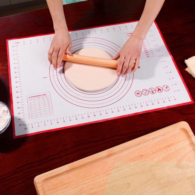 1Pc Kneading Dough Mat Baking Mat Pizza Dough Maker Rolling Dough Pad Kneading Dough Mat Non Stick Kneading Accessories