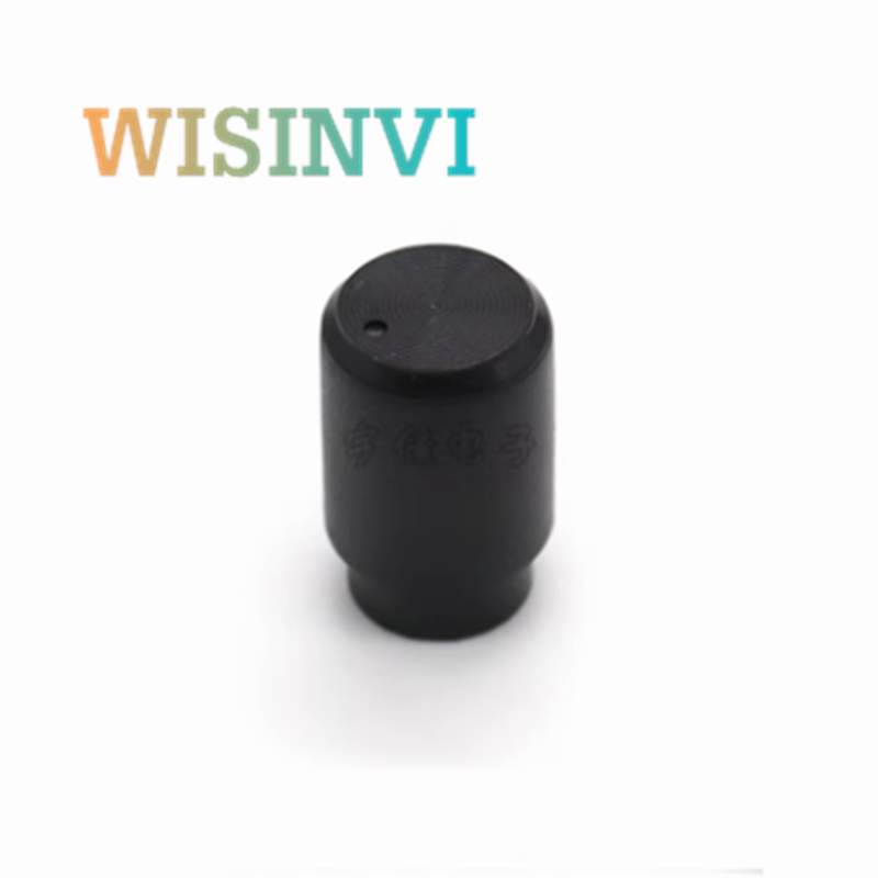 10 Stuks Plastic Bloem Schacht Knop Diameter 10Mm Hoogte 15Mm Encoderknop Tandwielvormig Binnengat 6Mm: Black