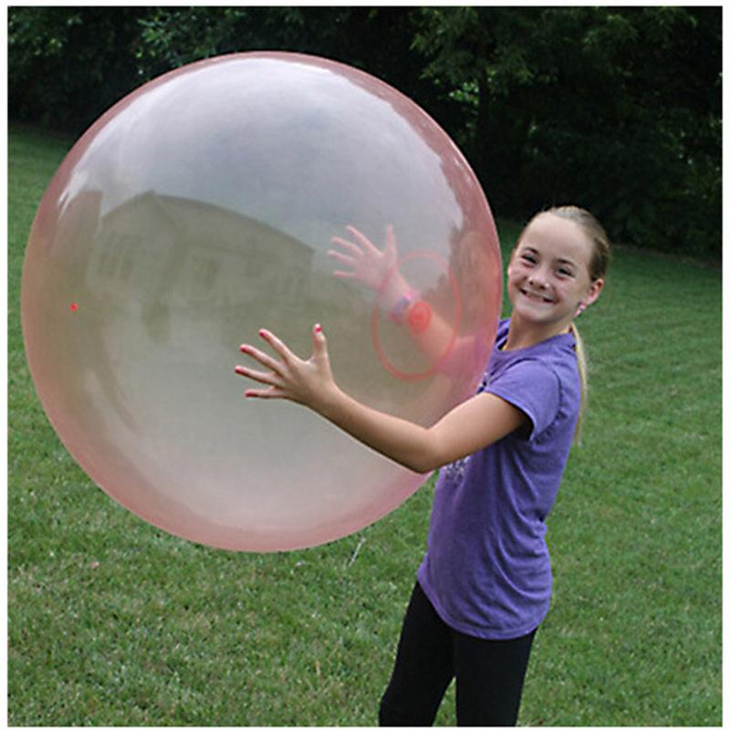 Store 110cm fantastiske boble kugle vand interaktive gummikugler udendørs oppustelige sjove ballon legetøj til børn drenge piger voksen