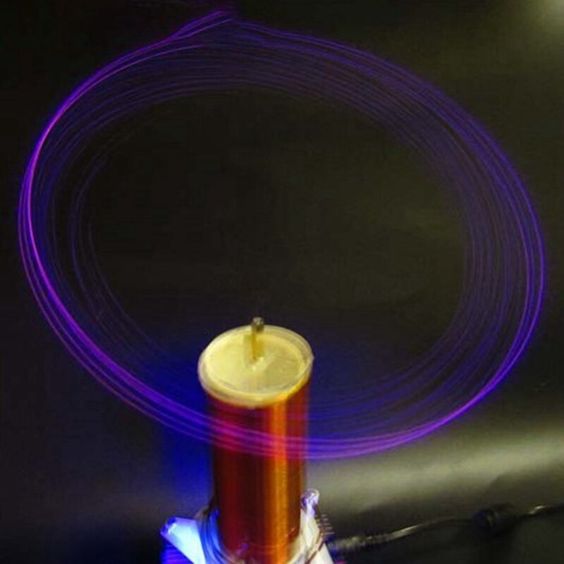 Tesla Coil Music Ion Windmill Garland Wireless Transmitter Station Physical Coil Ion Windmill Electric Coil(US Plug)