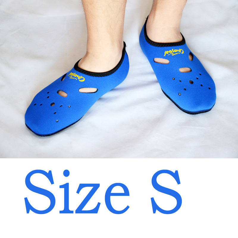 Calcetines de buceo de neopreno antideslizantes calcetín de playa natación surf neopreno para adultos: Blue s