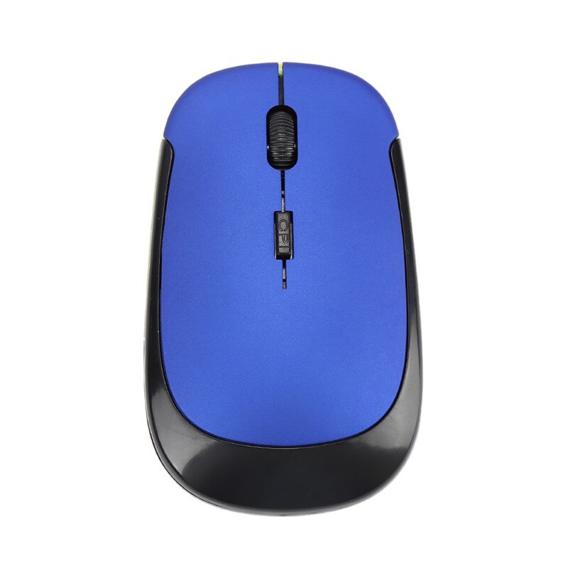 Centechia 2.4 GHz draadloze muis Usb-ontvanger ultradunne Slim Mini Draadloze Optische Muis Muizen voor Laptop PC Optische Gaming muis: Blauw