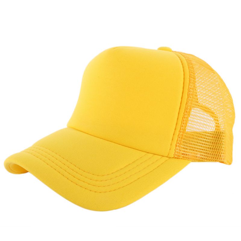 AISPORT Malha Cap Sombrinha Esponja Ajustável Chapéus de Esportes Ao Ar Livre Dos Homens Das Mulheres Sportswear Acessórios: YELLOW