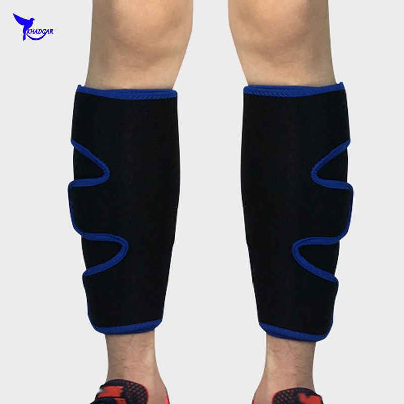 2 pz Regolabile in neoprene Pressione protettore stinco guardia gamba Manica Ciclismo MTB Calcio di Compressione Vitello Supporto Sicurezza e prevenzione nello sport