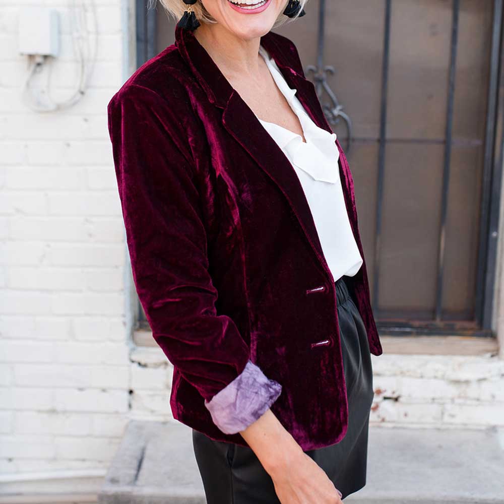 Chaqueta informal de terciopelo para mujer, chaqueta de manga larga con botones para oficina, coreana, WDC9740