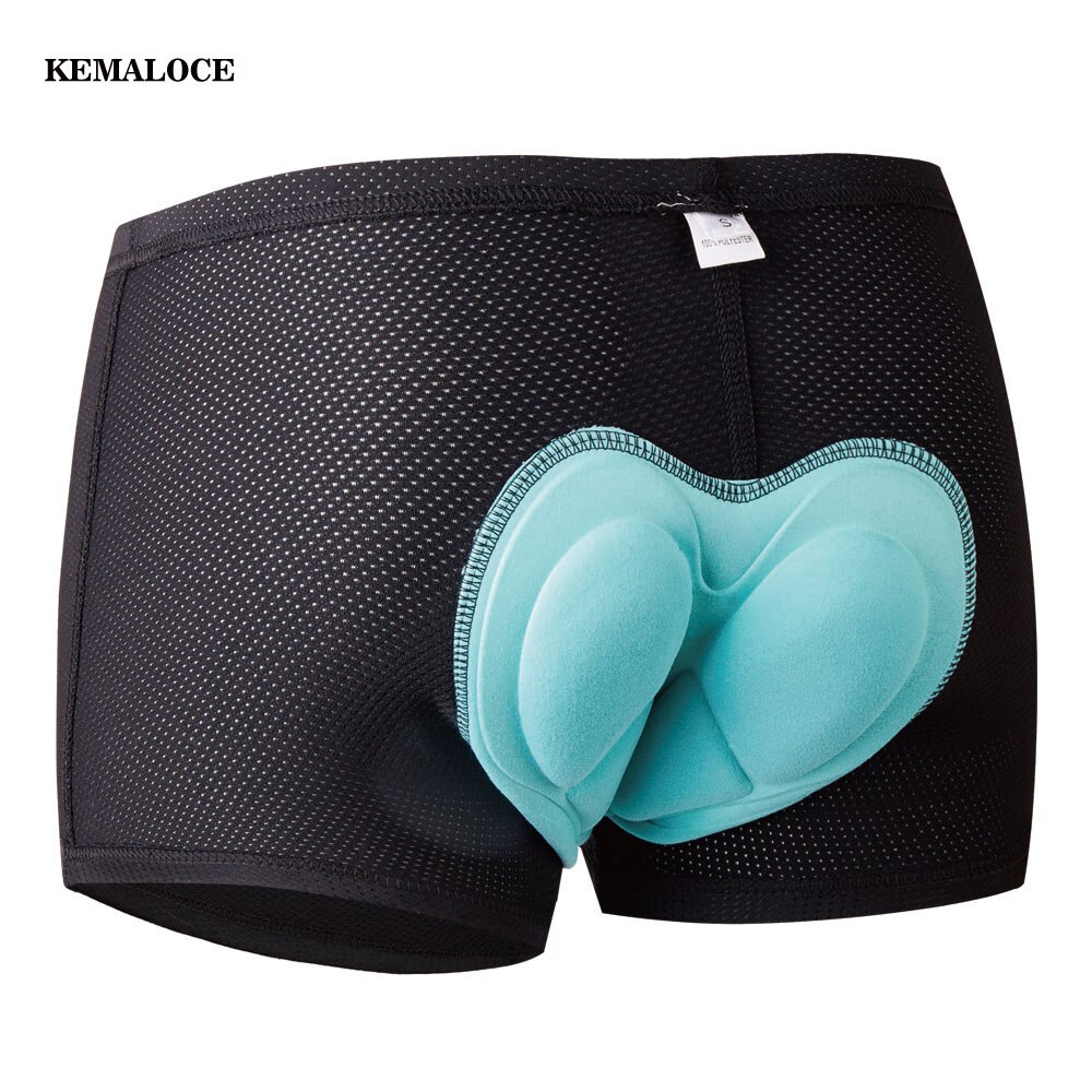 Kemaloce Kran Schnell Trocknend Komfortabel Schwarz Silikon Gel Pad Fahrrad Fahrrad Unterwäsche Männer 3d Padd Coolmax Radfahren Unterwäsche kurze Hose: Unterwäsche002 / XXL