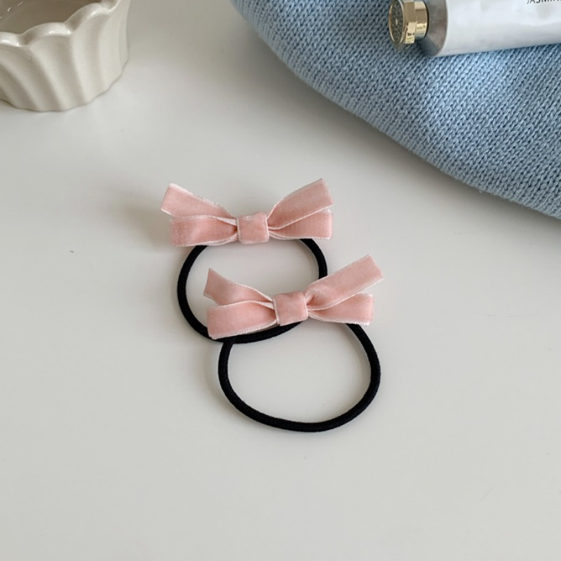 Paquete de 2 pinzas para el pelo con lazo de terciopelo negro para niña, diademas para niña, pasadores, bandas elásticas para el cabello para mujer: Oro
