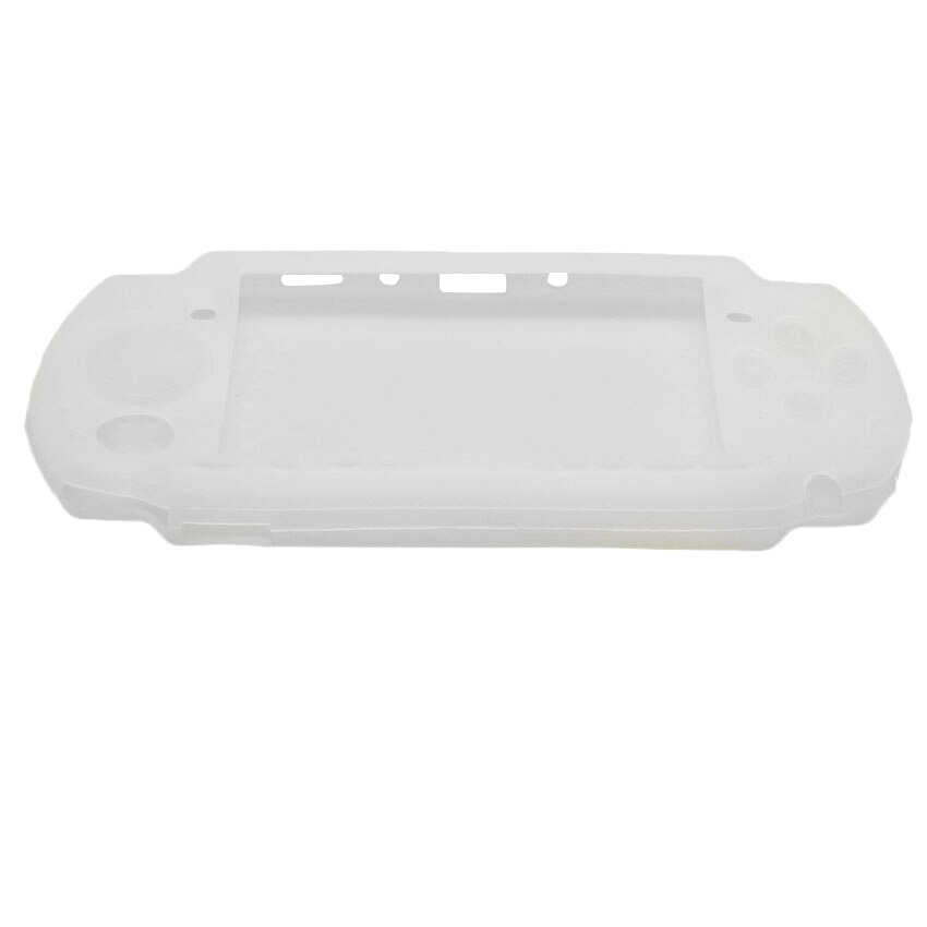 For Sony PSP 2000/3000 Soft Silicone Case Skin Protective Cover Rubber Shell For PSP 2000/3000 Game Console Accessories: White