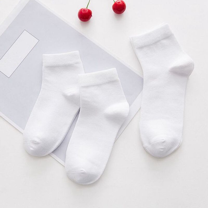 5 Paare Baby Socken Jungen Mädchen freundlicher Schule Sport Weiß Socken Weiche freundlicher Günstige Lange Socken Frühling Sommer Herbst Winter