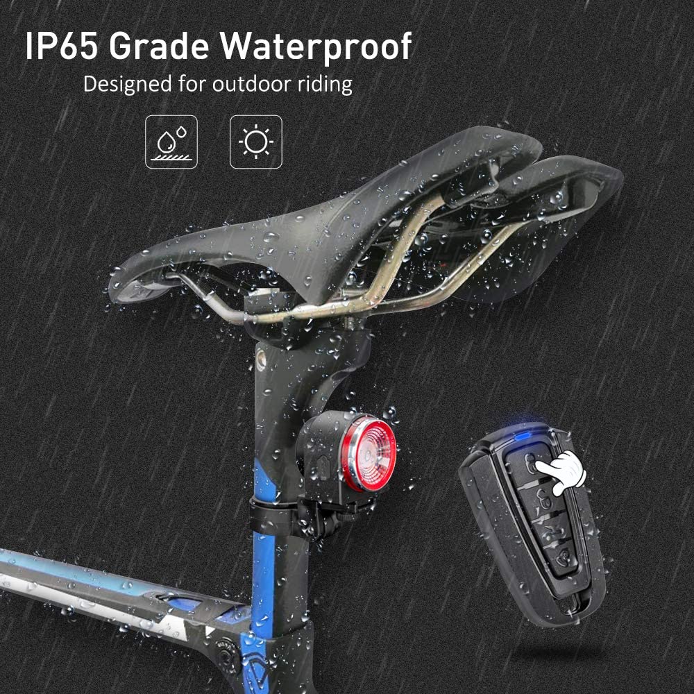 Awapow z zabezpieczeniem przeciw kradzieży rowerowy ogon alarm świetlny USB akumulator Super jasne światło rowerowe IP65 wodoodporne tylne światło doprowadziło lampa rowerowa