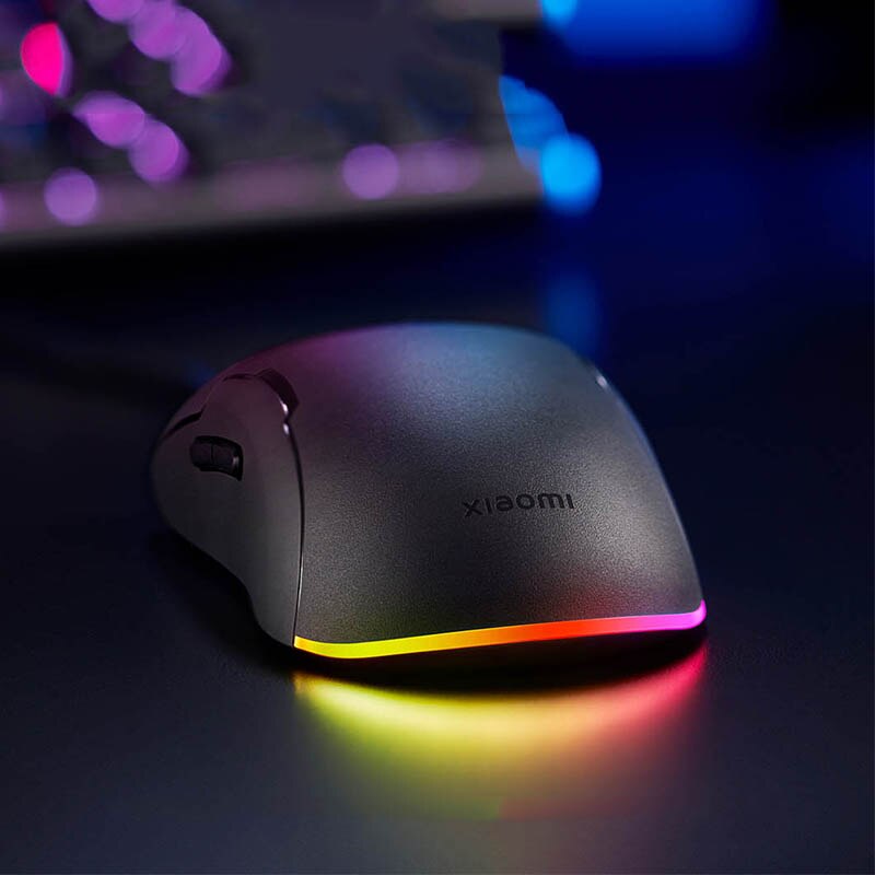 Xiaomi Game Mouse Lite with Rgb Light 220 ips 400 to 6200 dpi Five Gears Adjusted 80 Million Hits TTC Micro Move Gaming Mouse