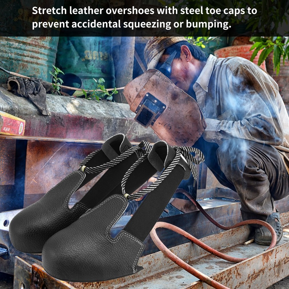 Anti-aplastamiento deslizar-resistente acero Unisex dedo del pie funda de seguridad para zapatos Universal industria chanclos protectores