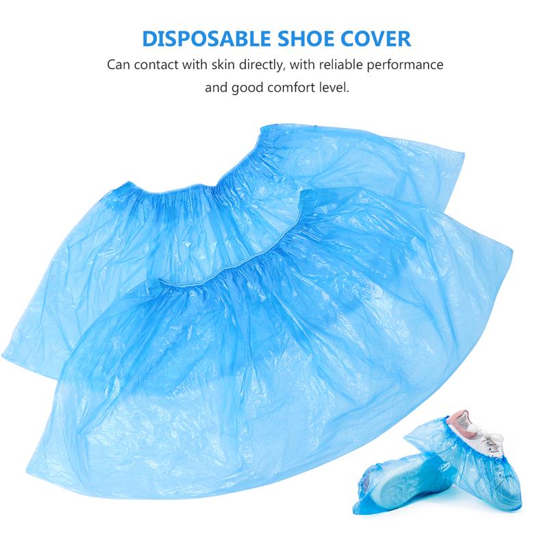 100 stk engangssko støvdeksel plast skoovertrekk tepperensing oversko hjemmekontor sykehus sko beskytte  a4