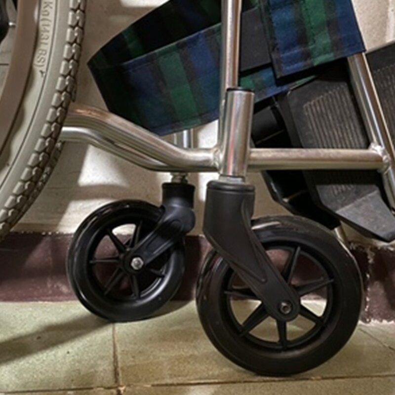 JayCreer 6 Inch ,7 Inch,8 Inch Wheel Replacement With Fork For Wheelchairs, Rollators, Walkers And More