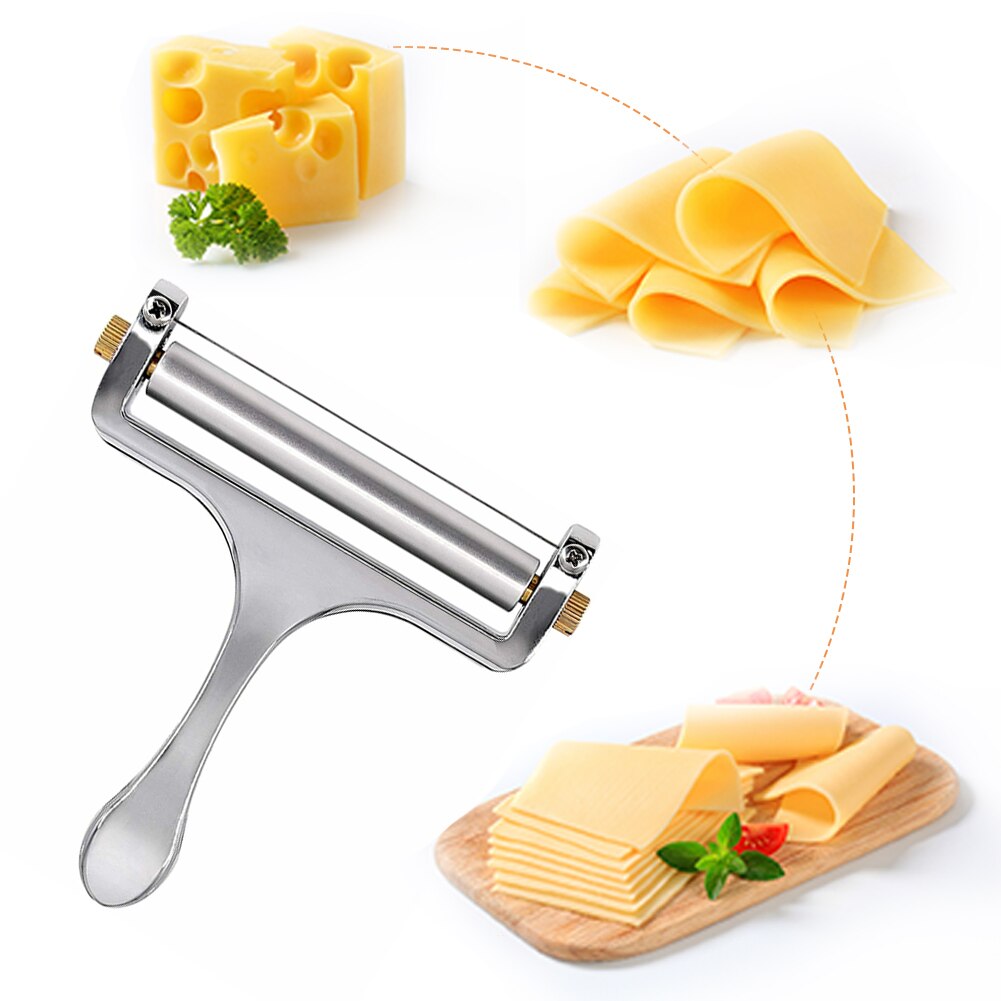 Stainless Steel Cheese Slicer Adjustable Thickness Wire Cheese Cutter