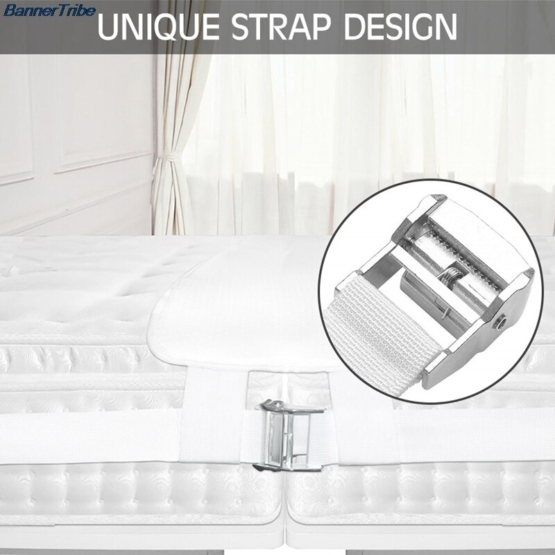 Bed Bridge Mattress Connector Bed Seam Plug Adjustable Mattress Connector For Bed BedspaceFiller Twin Bed Connector