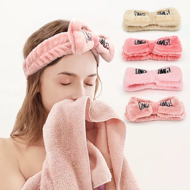 Diademas con lazo de vellón para mujer y niña, bandana suave y cálida con orejas de Animal, turbante, accesorios para el cabello