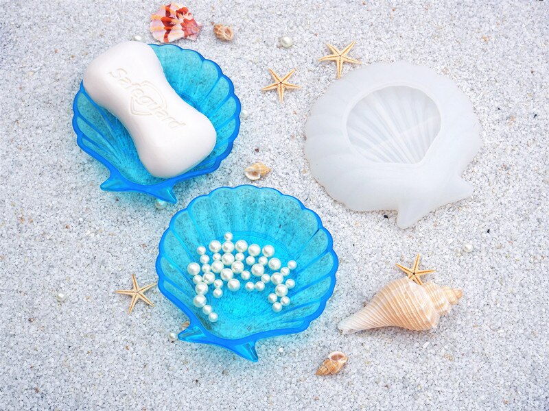 Plate Cute Animal Sakura Shell Plate UV Resin Molds DIY Jewelry Molds Storage UV Resin Epoxy Mould